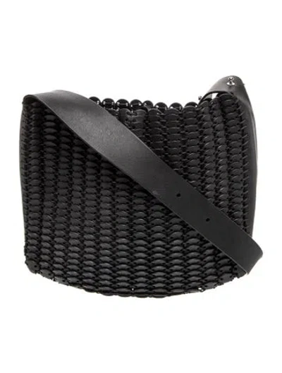 Pre-owned Rabanne Leather Shoulder Bag In Black