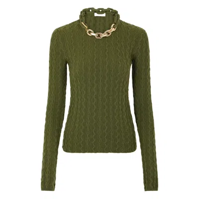 RABANNE LEATHER SWEATERS
