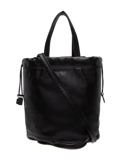 Pre-owned Rabanne Leather Top Handle Bag In Black
