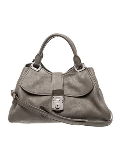 Pre-owned Rabanne Leather Tote In Grey