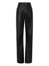 Rabanne Leather Trousers In Black