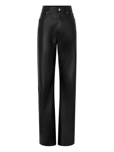 Rabanne Leather Trousers In Black