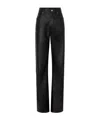 Rabanne Leather Trousers In Black