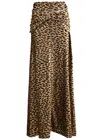 Rabanne Twisted Metallic Jacquard Maxi Skirt In Multi Animal