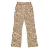 Rabanne Leopard Natural Movida Printed Flared Jeans