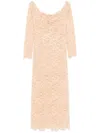 Rabanne Maxi Dress With Sequins In Beige
