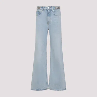 RABANNE LIGHT BLUE DENIM COTTON JEANS