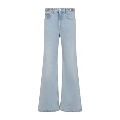 RABANNE LIGHT BLUE DENIM COTTON JEANS