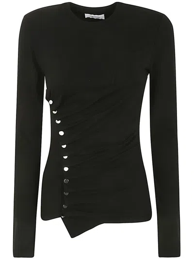 Rabanne Paco  Light Jersey Haut Clothing In Black
