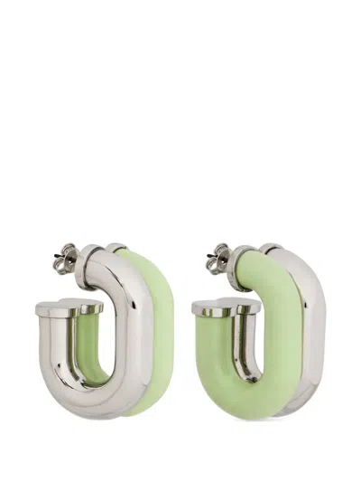 Rabanne Link Earrings In Silver