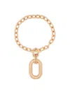 Rabanne Chunky Chain Oval Pendant Necklace In Gold
