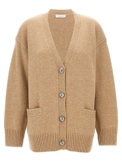 RABANNE LOGO BUTTON CARDIGAN