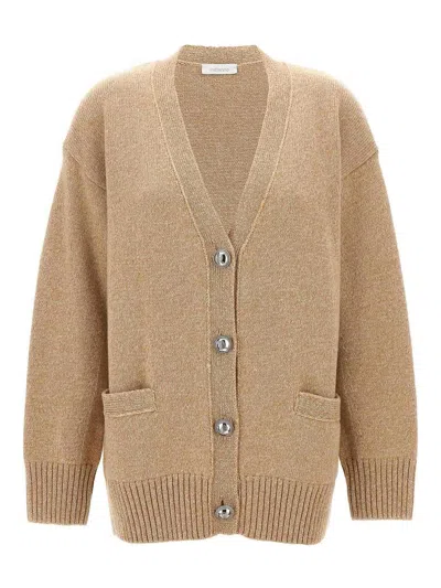 RABANNE LOGO BUTTONS CARDIGAN