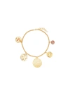 Rabanne Logo-charm Choker Necklace In Yellow