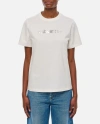 Rabanne Embellished Logo Regular T-shirt In White