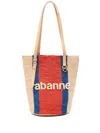 Rabanne Logo-embossed Tote Bag In Neutrals