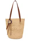 Rabanne Logo-embroidered Raffia Tote