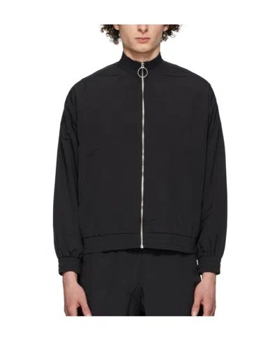 Rabanne Black Nylon Faille Jacket In P001 Black