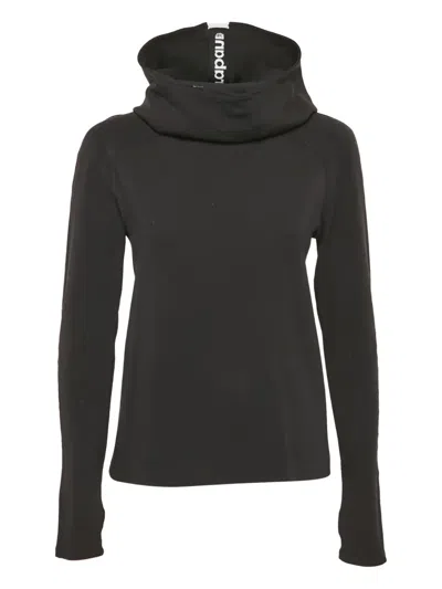 Pre-owned Rabanne Logo-tape Hoodie In Black