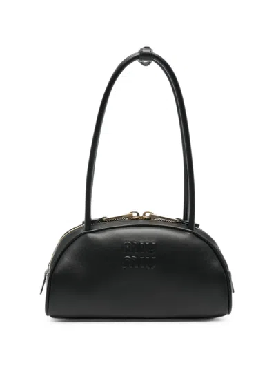Rabanne Logo-embossed Bucket Bag In Black