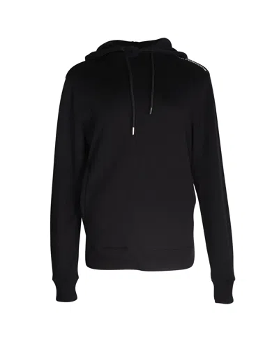 Pre-owned Rabanne Logo-print Drawstring Hoodie In Black Cotton