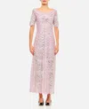 Rabanne Off-the-shoulder Twist-front Metallic Lace Maxi Dress In Silver