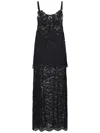 Rabanne Long Dress In Black