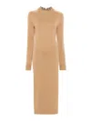 Rabanne Chain-embellished Dress In Camel