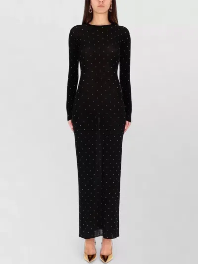 Rabanne Midi Second Skin Stud-embellished Dress In Black