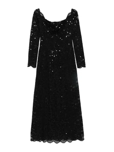 RABANNE VESTIDO LARGO - NEGRO