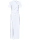 Rabanne White Long Piercing Maxi Dress In White