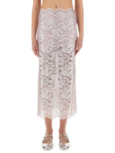 RABANNE LONG LACE SKIRT