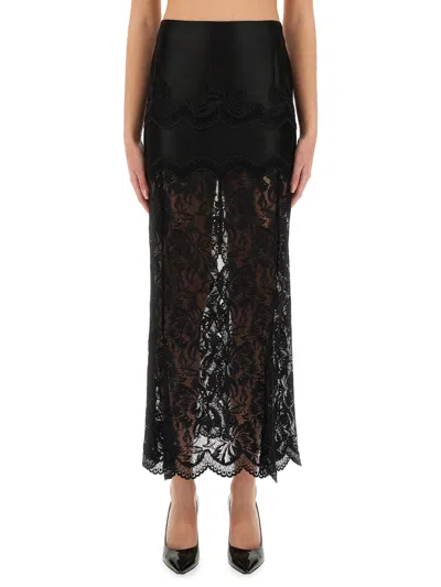 RABANNE LONG LACE SKIRT