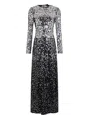 Rabanne Womens Black Sequin Second-skin Jersey Maxi Dress In Black