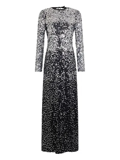 RABANNE RABANNE LONG SEQUIN DRESS