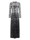 Rabanne Womens Black Sequin Second-skin Jersey Maxi Dress In Black