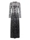 Rabanne Womens Black Sequin Second-skin Jersey Maxi Dress In Black