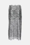 Rabanne Metallic Lace Maxi Skirt