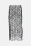 Rabanne Metallic Lace Maxi Skirt