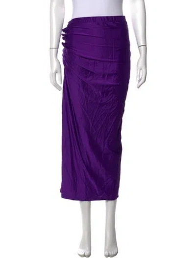 Pre-owned Rabanne Long Skirt W/ Tags In Purple