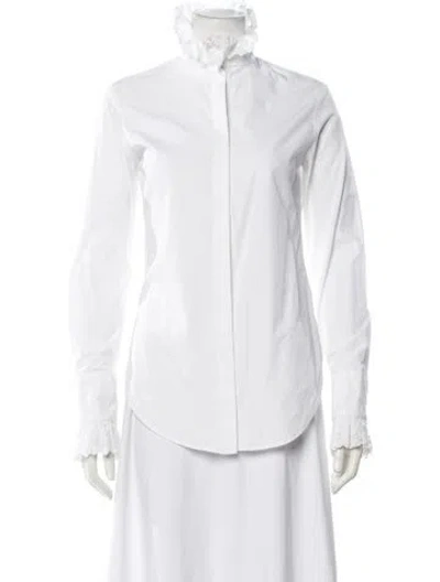Pre-owned Rabanne Long Sleeve Top In White