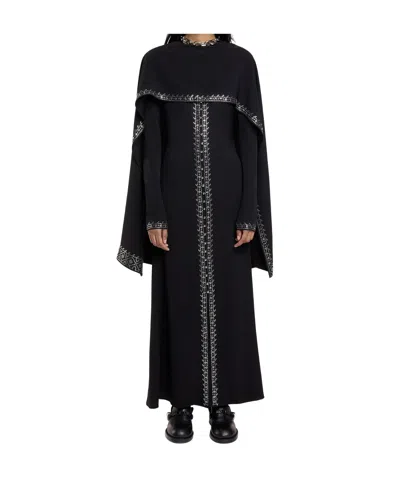 Rabanne Long-sleeved Dress In Black