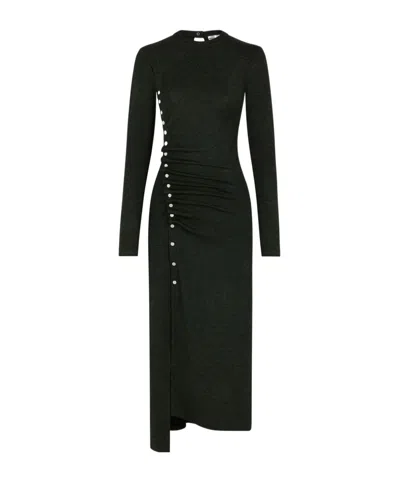 Rabanne Long-sleeved Dress In Black