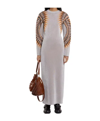 RABANNE LUREX JACQUARD MAXI DRESS