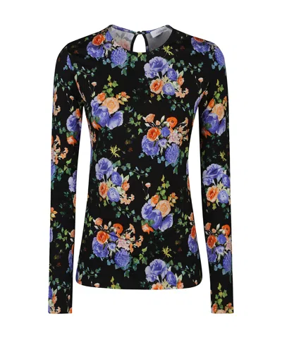 RABANNE PACO RABANNE FLORAL PRINT JERSEY TOP