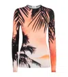 Rabanne Long-sleeve Thunderstorm T-shirt In Multi