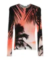 Rabanne Long-sleeve Thunderstorm T-shirt In Multi