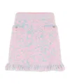 Rabanne Loose Waist Skirt In Pink