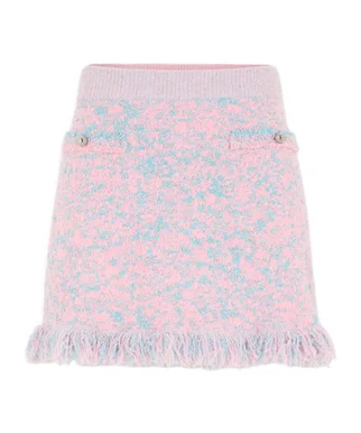 Rabanne Loose Waist Skirt In Pink
