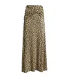 Rabanne Twisted Metallic Jacquard Maxi Skirt